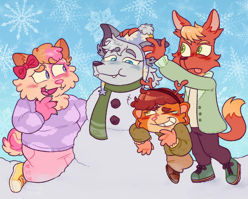 Flat Colour (Characters belong to @whimsifolly and @starscrambled)